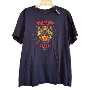 Yasei No Tora Clothing Brand Blue T-Shirt